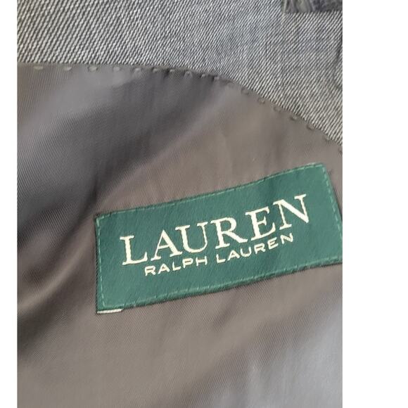 Lauren Ralph Lauren Mens Blazer Size 40R Blue 100% Wool 2 Button Modern Corpcore - Picture 8 of 10